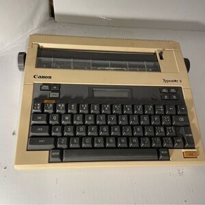 Canon TypeStar 5 Beige and Black Typewriter